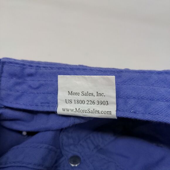 Distinctive Headwear Men's Strapback Hat Purple Embroidered Naples Dolphins Logo - Picture 7 of 8